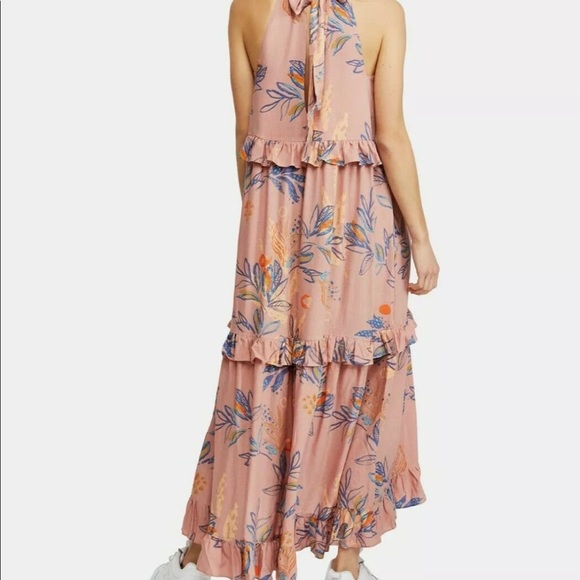 Free People Coral Anita Floral Summer Maxi - Picture 3 of 9